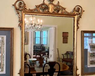 Italian gilt wood mirror