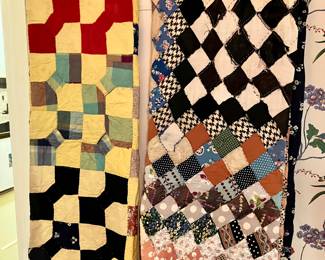 Lots of vintage and antique quilts