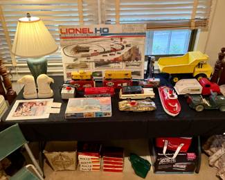 Vintage Lionel trains and Tonka 