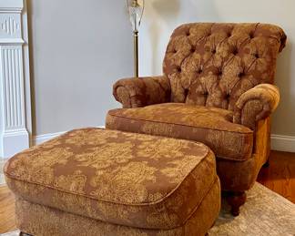 Ethan Allen Armchair & Ottoman