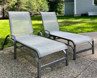 (2) Brown Jordan Adjustable Lounge Chairs