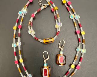 Necklace, Earrings & Bracelet Set