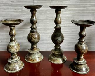 Set of Pedestal Candlesticks