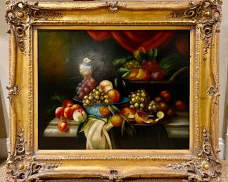 Still Life with Fruit, Oil on Canvas