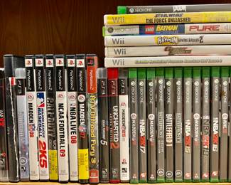 Wii, Playstation 2 & Playstation 3 Games