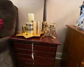 Petite side table with drawers, one of mamy