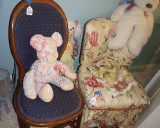 rocker, chair, bears