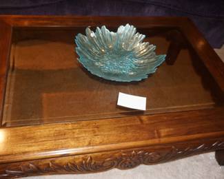 console bowl, coffee table