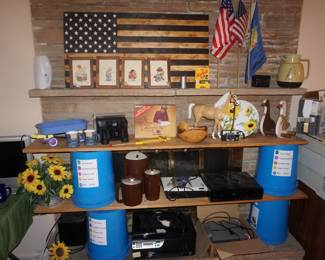 decor, Tupperware, horse, electronics