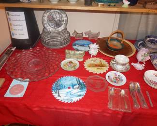 Fostoria tray, decor