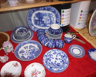 blue dish ware