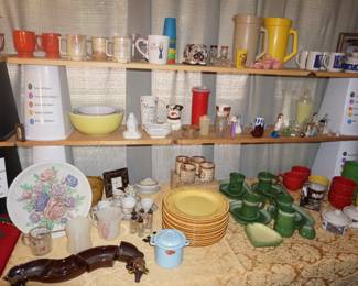 glass ware, Frankoma, pottery
