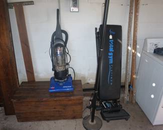 vacuums, exercise equipment