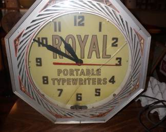 Royal Typewriter Clock