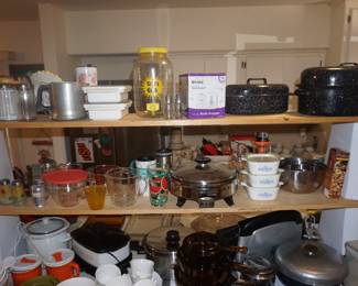 ktichen items, electric skillet, granite roasters