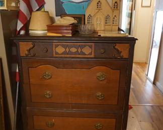 chest of drawers, church, lamp shades