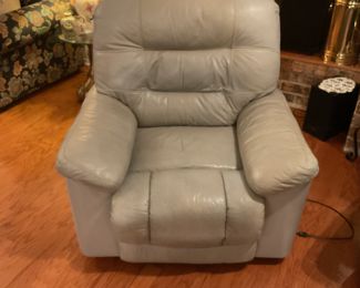 Nice leather electric controlled recliner. 