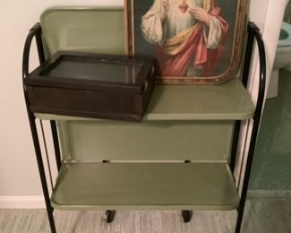 Rolling library cart