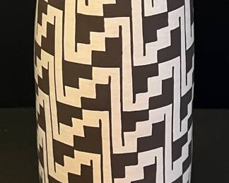 Carmel Lewis Acoma Pueblo 2003 8.75" Signed Pottery Vase