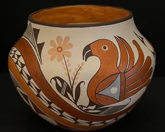 Marie S. Juanico Acoma Sky City NM 7.5" Signed Pottery Jar