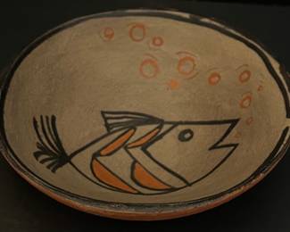 Tina Tenorio Cawa 7" Signed Pottery Bowl