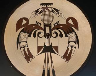 Valerie Kahe Hopi 10" Signed Pottery Plate