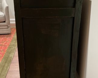 Pagoda Red Antique Tibetan Green, Red & Blue Hand-Painted Elmwood Sideboard. Measures 68" W x 21.5" D x 32.5'' H. Photo 3 of 3.