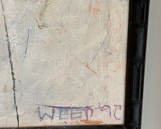 Oil on Canvas. Signed By Artist. Measures 24" x 36" Photo 2 of 2.