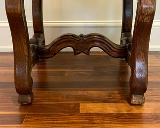 Set of 4 Custom GJ Stiles Chairs Sourced From Merchandize Mart. Each with Lee Jofa Plaid Upholestry on Front and Cowtan & Tout Upholstery on Back. Each Measures 20" W x 19" D x 46" H with 20" Seat Height. Photo 5 of 5.