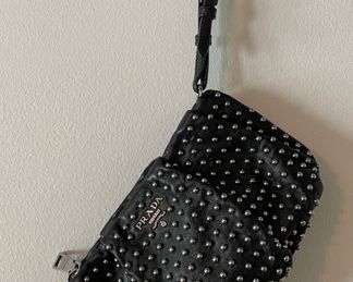 Studded Prada Clutch.