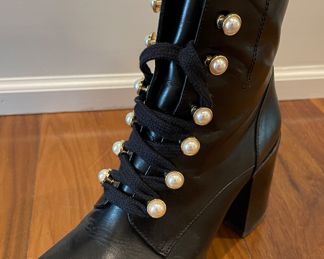 Never Worn Stuart Weitzman Lace Up Booties. Size 5. Photo 2 of 2.