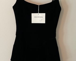 Never Worn Alexander Wang Velvet Skater Dress. Size 2.