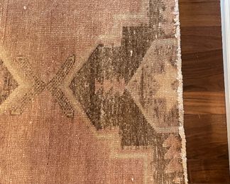 Brown Kilim Rug. Measures 68" x 27". Photo 2 of 2.