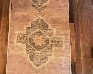 Brown Kilim Rug. Measures 68" x 27". Photo 1 of 2.