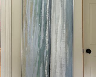 Oil on Canvas, Perez. Measures 20" W x 60" W. Photo 1 of 2.