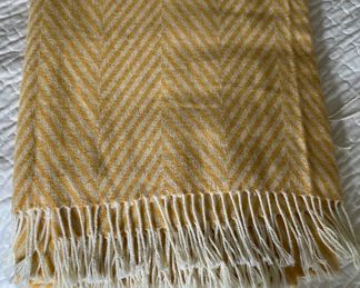 Yellow Chevron Blanket.