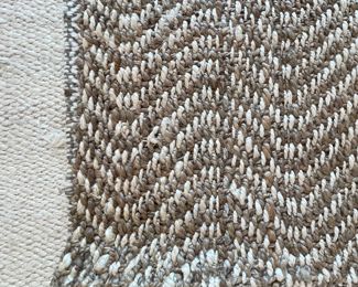 Woven Jute Natural Fiber Rug. Measures 8' x 10'. Photo 2 of 2.