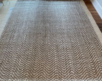 Woven Jute Natural Fiber Rug. Measures 8' x 10'. Photo 1 of 2.