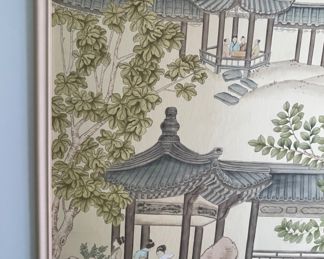 de Gournay Framed Chinoiserie Panel. Measures38" W x 80" H Framed. Photo 2 of 2.