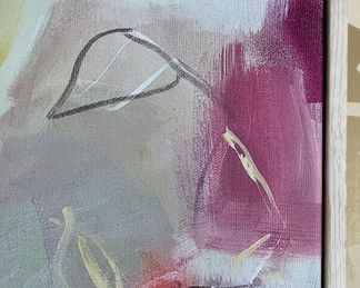 Butterfly Dance, Oil on Canvas by Michaela Niessim. Measures 29.25' x 29.25'. Photo 3 of 3.