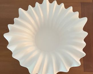 William D. Scott Porcelain Fluted Rim Bowls - 3 Available in 13", 15" & 21" D. Photo 2 of 3.