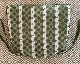 Seat Cushions Upholstered in Fenton House Fabric - 6 Available. Measures 19.5" W x 16" D.