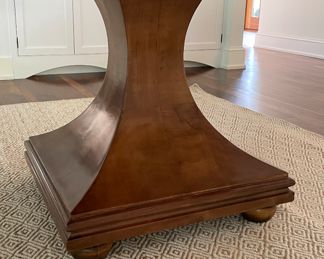 Kravet Double Pedestal Dining Table. Measures 44" W x 84" L x 30.5" H with 27.5" Clearance. Photo 6 of 6.