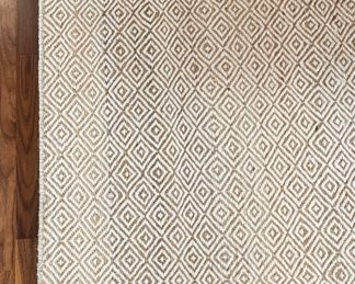 Jaipur Naturals Collection Wool & Hemp Rug Lilly White & Pumice Stone. Measures 8' x 10.' Photo 1 of 2.