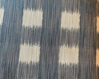 Pair of Kravet Slipper Chairs Upholstered in Blue Buffalo Check Fabric. Each Chair Measures 25" W x 30" H. Photo 3 of 3.