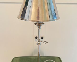 Curry & Company Table Lamp in Nickel Finish. Photo 1 of 2.