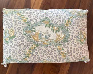 Cowtan & Tout Down Filled Pillow with Tassel Trim. Measures 22" x 14". Photo 1 of 2.