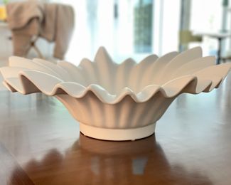 William D. Scott Porcelain Fluted Rim Bowls - 3 Available in 13", 15" & 21" D. Photo 1 of 3.