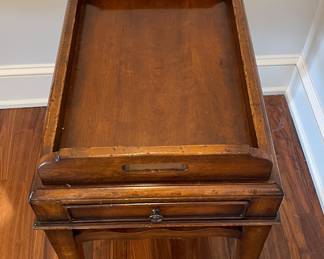 Baker Milling Road Mahogany Faux Butler's Tray Side Table. Photo 2 of 3.