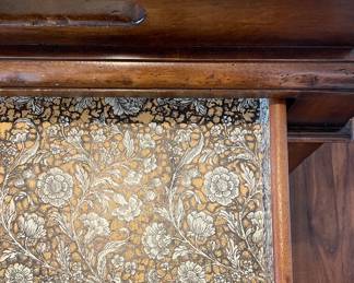 Baker Milling Road Mahogany Faux Butler's Tray Side Table. Photo 3 of 3.